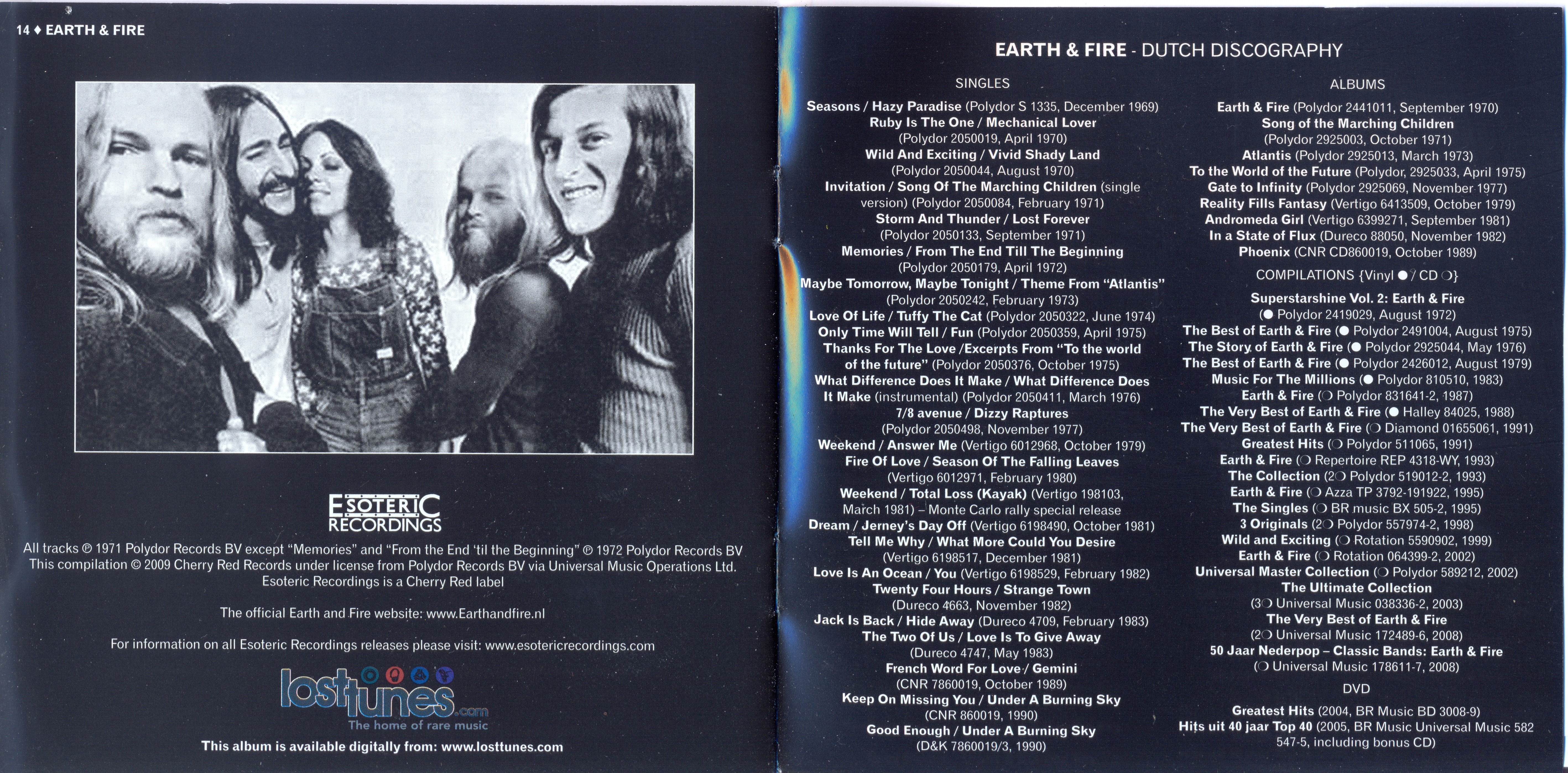 Earth & Fire  Song Of The Marching Children : Booklet 8